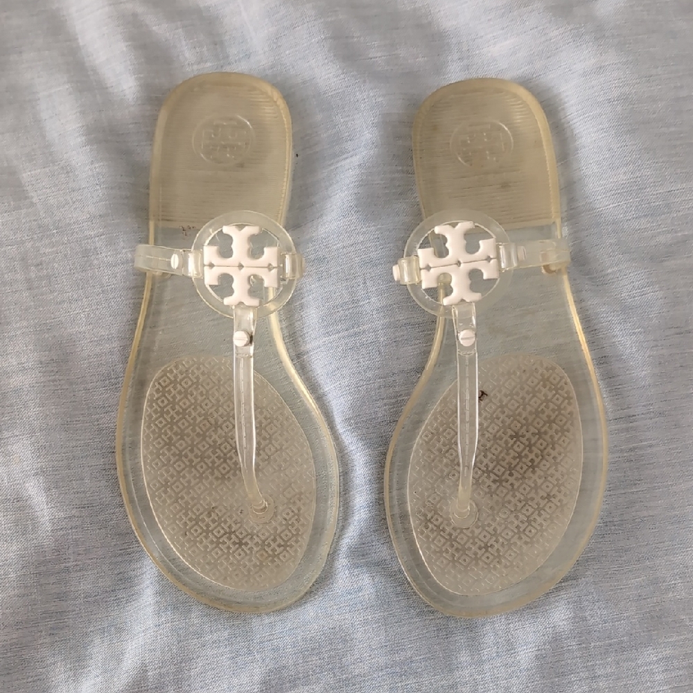 Tory Burch Clear Jelly Sandals